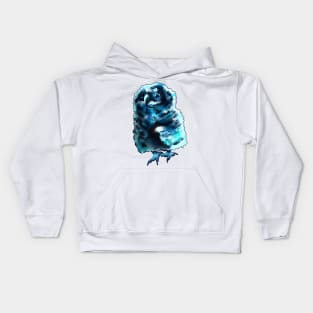 Baby Blue Owl Kids Hoodie